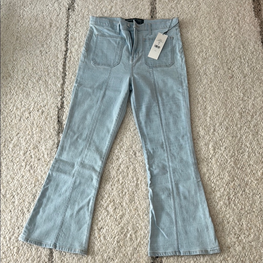 Veronica Beard Light Blue Flare Jeans Size 29